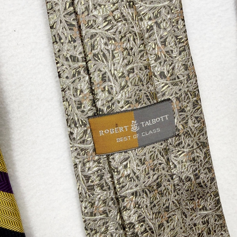 Vintage Designer Ties (Lot of 10 ) - Dior, Oscar, Chadwick, Bagutta, Talbott - Picture 11 of 16